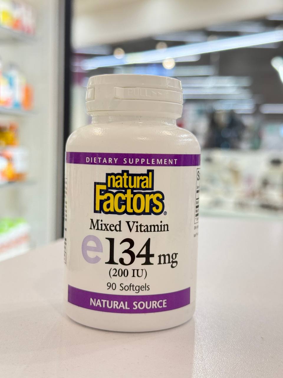 Natural Factors, Витамин E 134 90 капсул