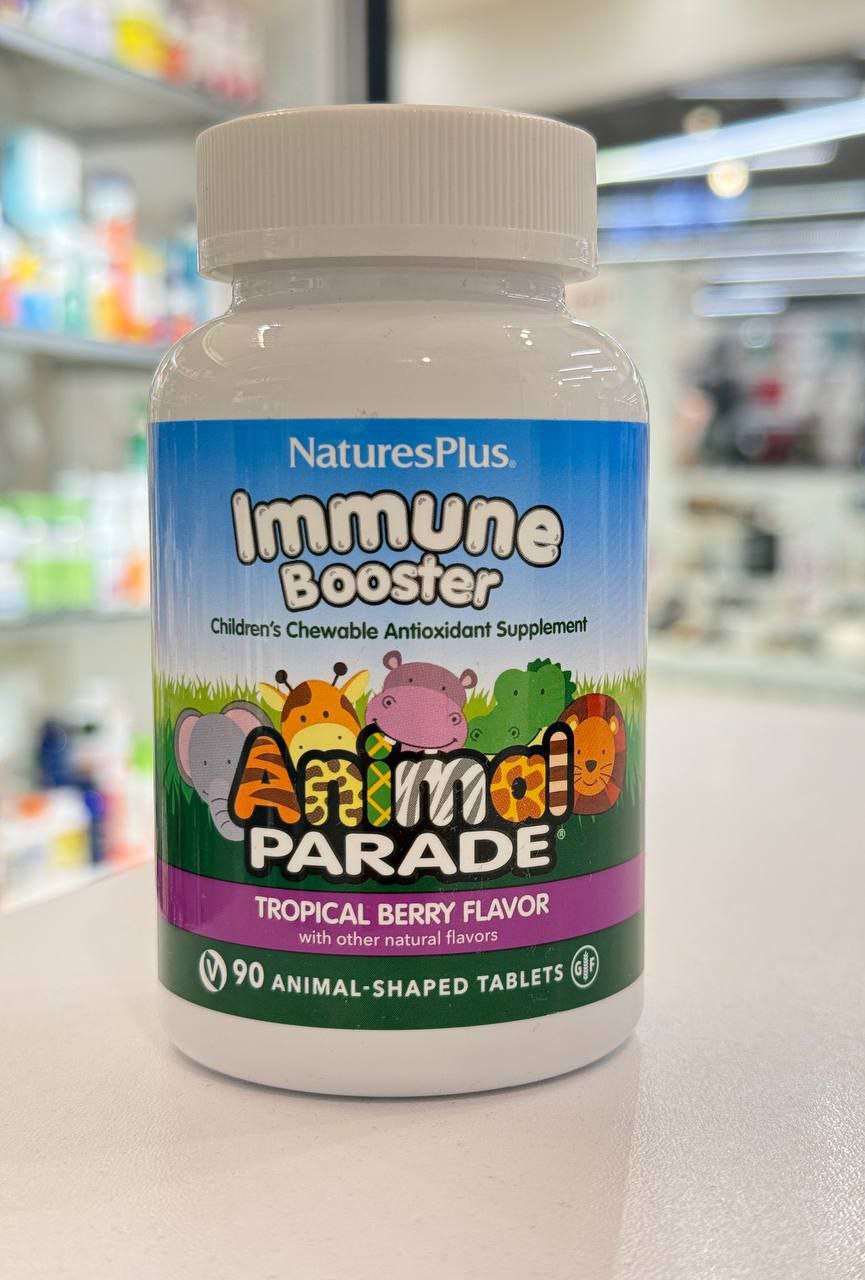 NaturesPlus, Animal Parade, для детского иммунитета Immune Booster 90 таблеток