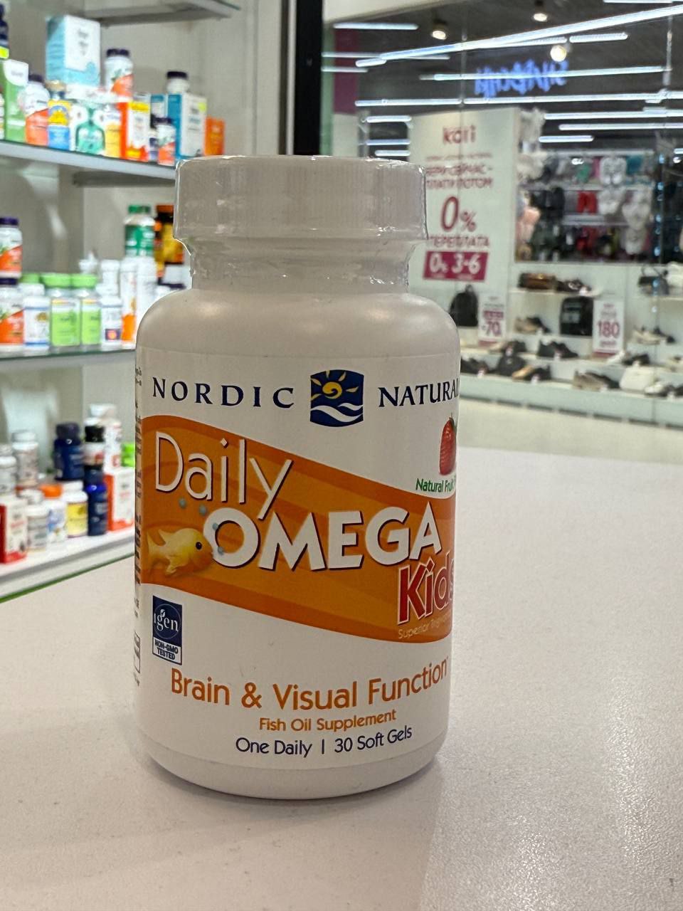 Nordic Naturals, Daily Omega Kids, со вкусом натуральных фруктов, 30 капсул