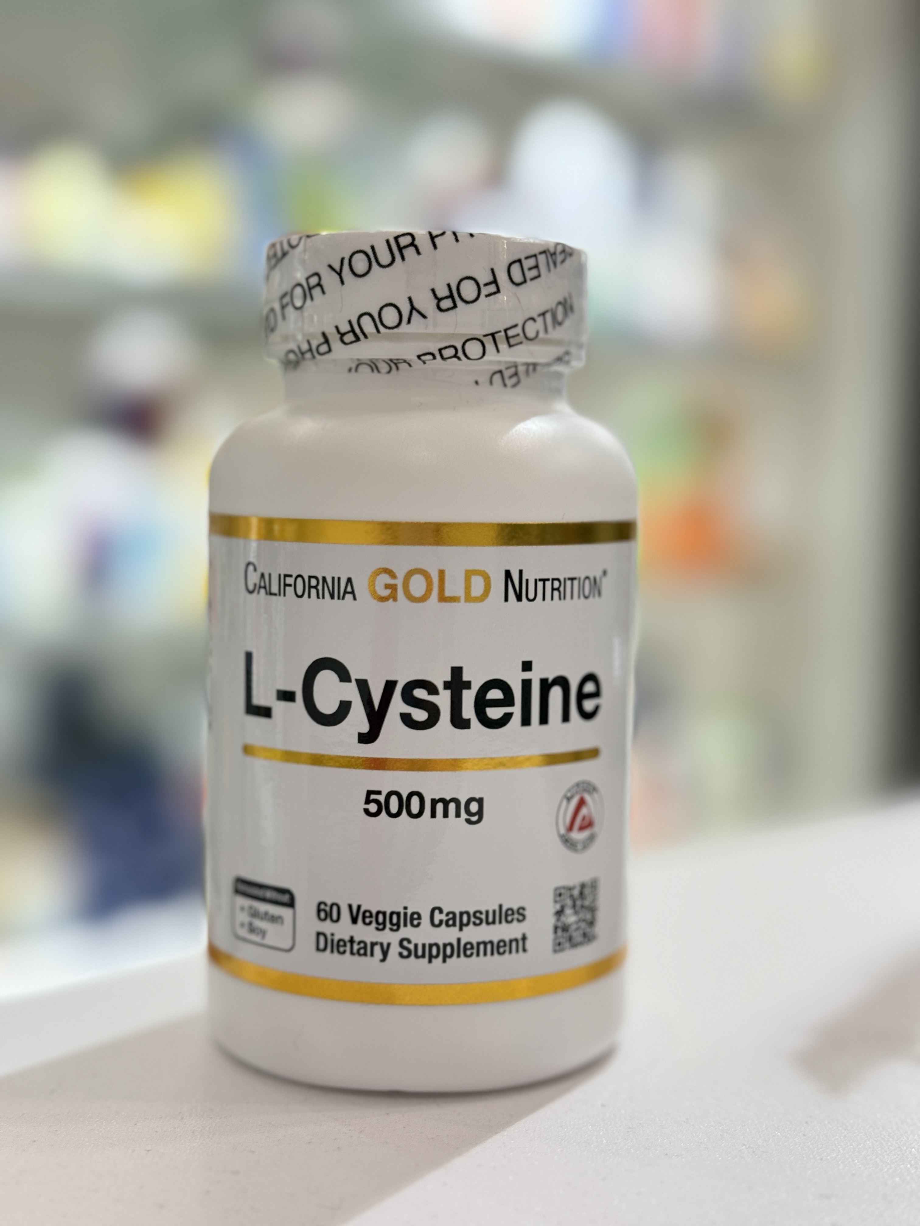 California Gold Л цистеин 500 мг 60 капсул